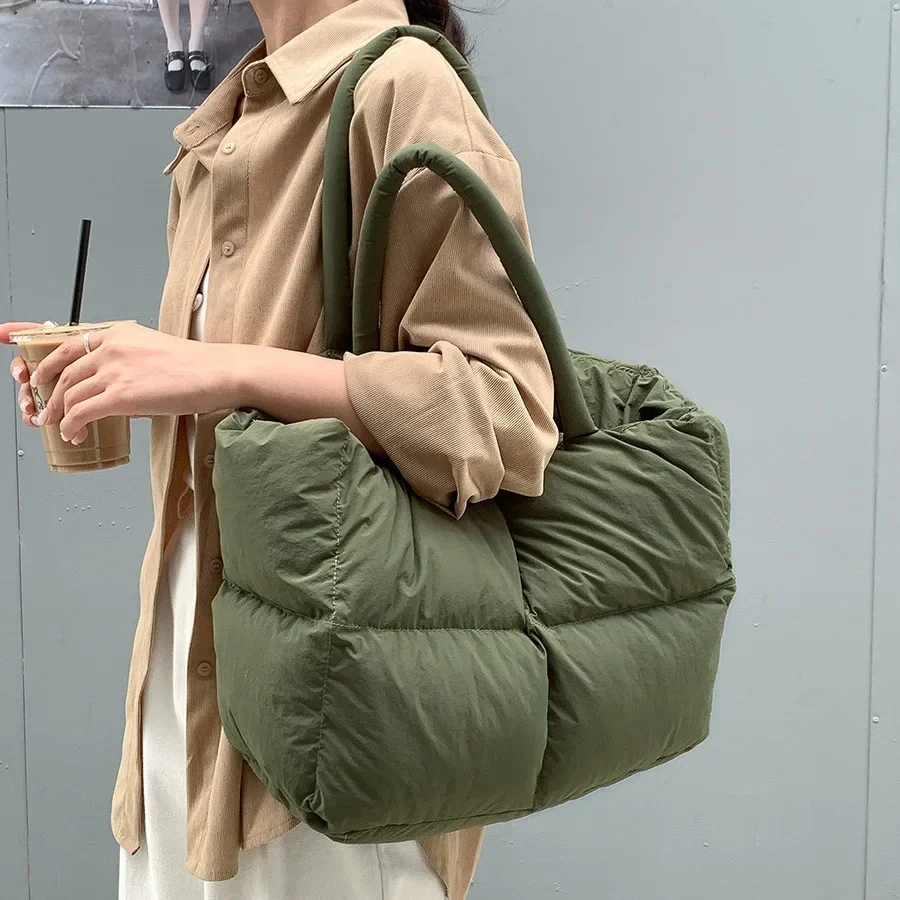 Luxury Bags Tote - القطن مبطن حمل للنساء ، حقيبة