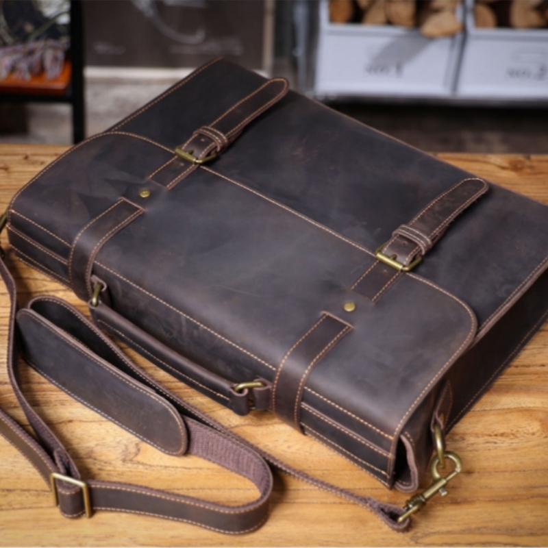 Luxury Bags Tote - حقيبة أعمال من الجلد الطبيعي للرجال