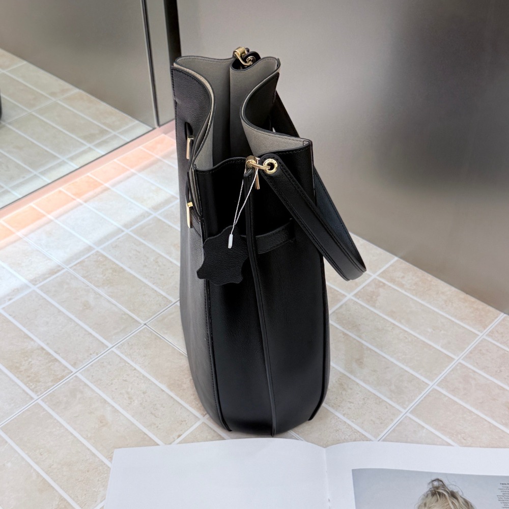 حقيبة دلو جديدة بتصميم كلاسيكي - مراجعة Luxury Bags Leather وسعره